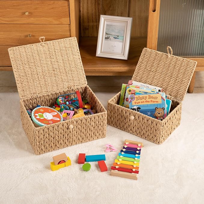 OIAHOMY Wicker Storage Basket - Image 6