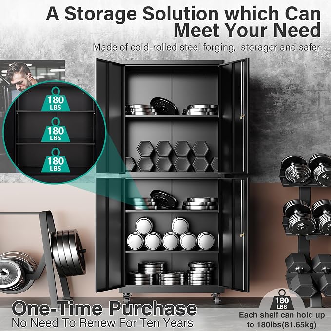 SISESOL Metal Storage Cabinet - Image 4