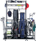 Mythinglogic Golf Bag Storage Garage Organizer, 2 Golf Bags Storage Stand and by Mythinglogic