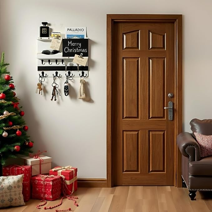 Key Holder for Wall Mount, Farmhouse Mail and Key Holder for Wall Hanger - Image 7