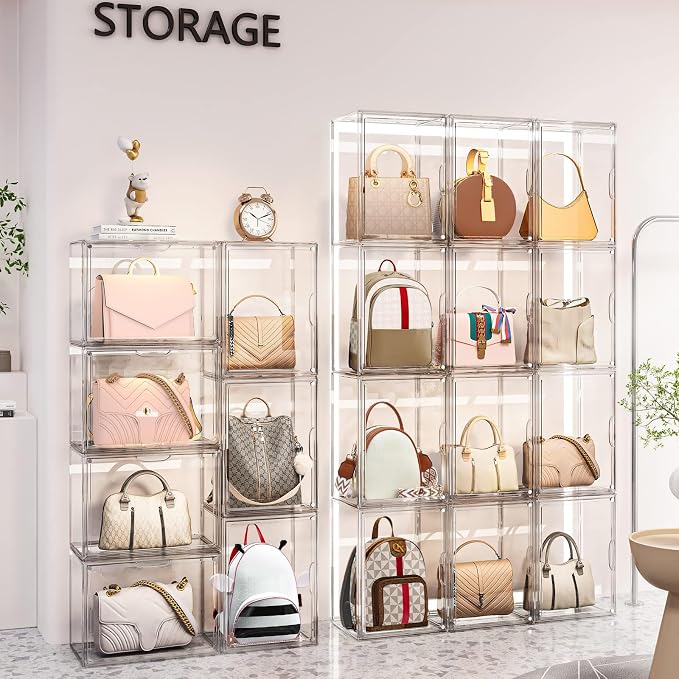 3 Packs Clear Handbag Storage Organizer - Image 4