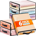 SpaceWhisper 6 Pack Clear Storage Bags, Plastic Blanket Storage Bags by Unknown