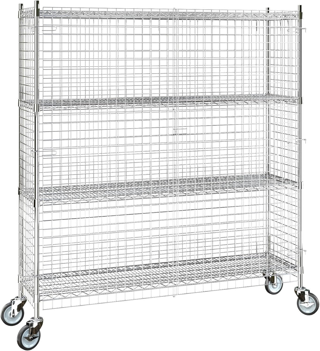 18"x60"x70" Metal Wire Chrome Security Heavy Duty Commercial NSF