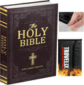 Book Safe with Combination Lock, Hidden Safe with Fireproof Bag, Secret by KOFAIR