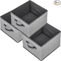 Storage Baskets, 11-Inch Woven Fabric Bins, Storage Cubes by EITMOW