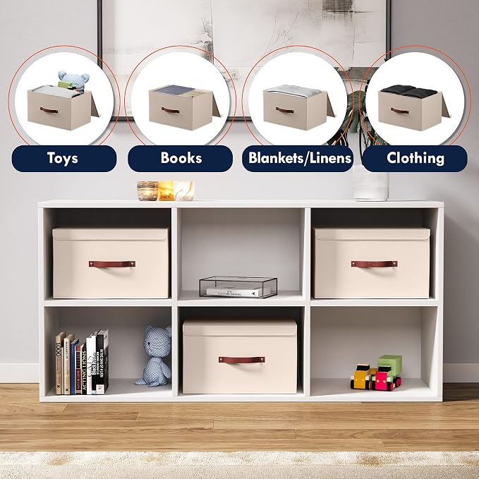 Ornavo Home 6 Pack Collapsible Storage Bins - Image 4