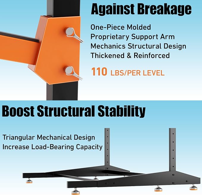 Kayak Storage Rack, Freestanding Outdoor Canoe Rack, Reinforced, and Enhanced - Image 4