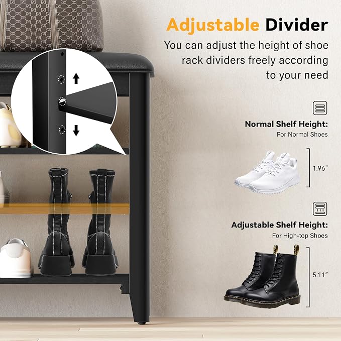 Entryway Shoe Storage Bench - Image 6