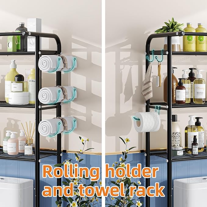 Simple Trending 3 Tier Over The Toilet Rack, Shelf Bathroom, Bathroom Stand - Image 4