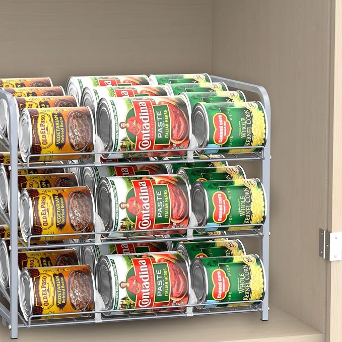 BTY Can Organizer for Pantry Stackable 2 Pack, Can Storage Organizer Rack - Image 6
