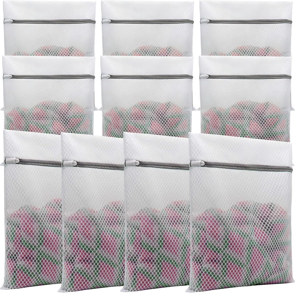 10 Pcs Laundry Bags Mesh Wash Bags, Premium Durable Double-Layer