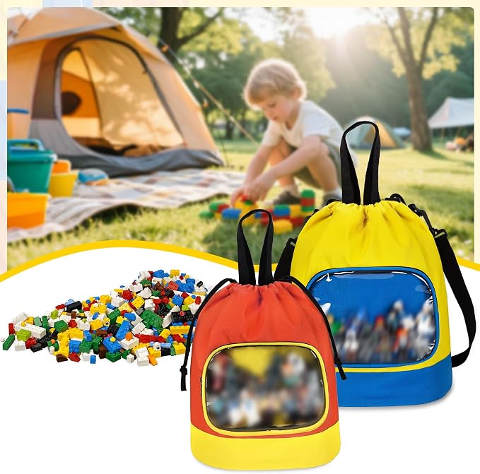 2 Pack Drawstring Toy Storage Bag Compatible - Image 8