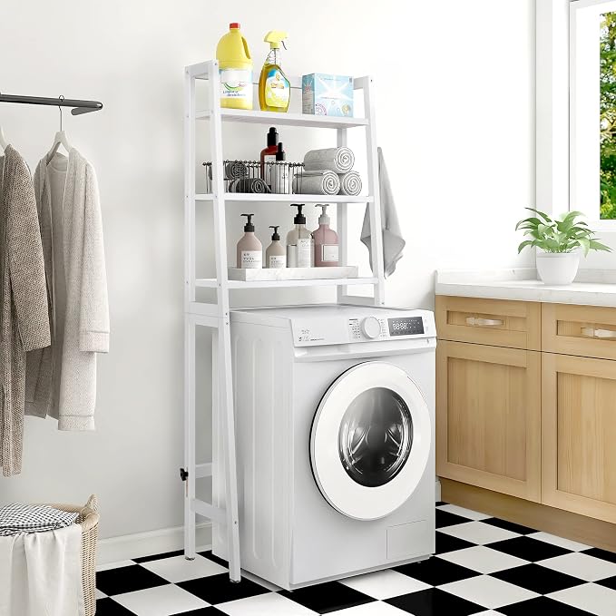 MallKing Over The Toilet Storage, Wooden 3-Tier Over-The-Toilet Rack Bathroom - Image 7
