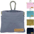 Dog Treat Pouch, Small Cotton Pocket Sized Training Holder, Hand Free Walking by Raisingwell