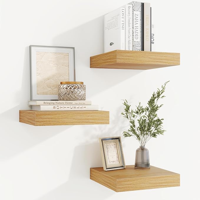 fuqing Floating Shelves for Wall, Wall Mounted Wood Floating Shelf by Fuqing
