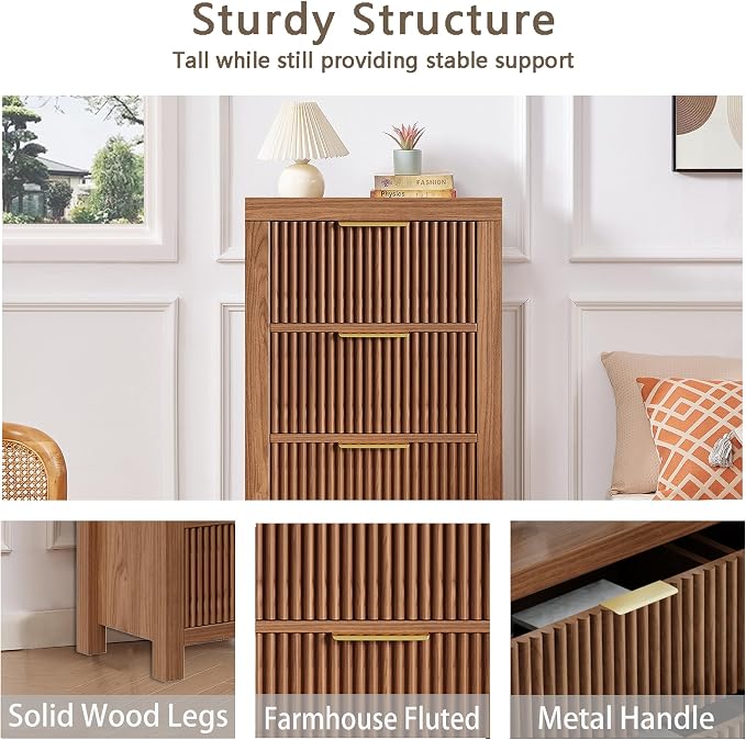 Modern 12-Drawer Solid Wood Dresser - Image 6