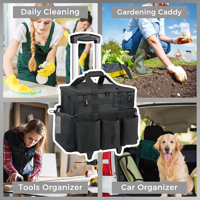 Rolling Cleaning Caddy Bag - Image 7