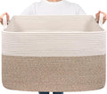 Goodpick Extra Large Woven Blanket Basket, 23.6" x 15.7" x 13.8" Storage by Goodpick