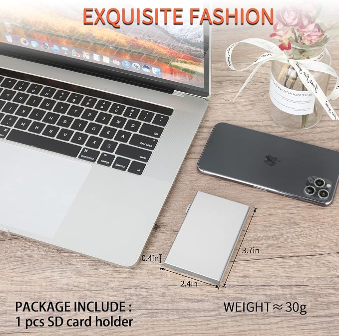SD Card Holder, SD Card Case, LAVILI CF Memory Card Holder Case Aluminum Alloy - Image 6