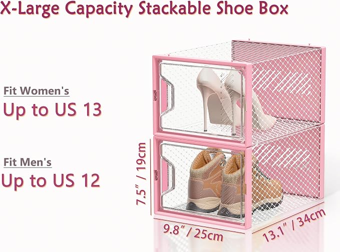 Shoe Storage, 12 Pack X-Large Shoe Organizer - Image 3