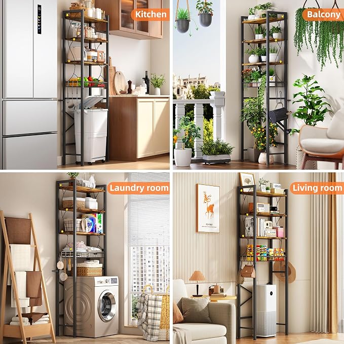 Over-The-Toilet Storage Rack, 4-Tier Bathroom Organizer Shelf Over Toilet - Image 4
