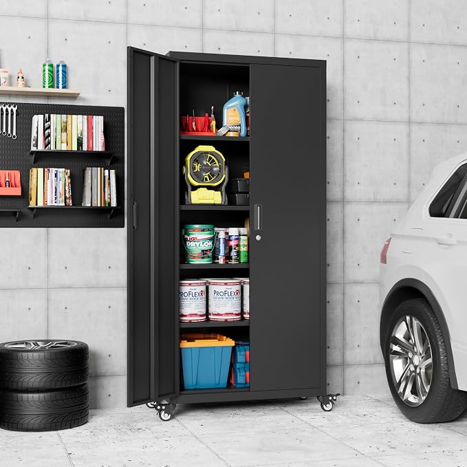 Aobabo 73" H Metal Storage Cabinet - Image 6