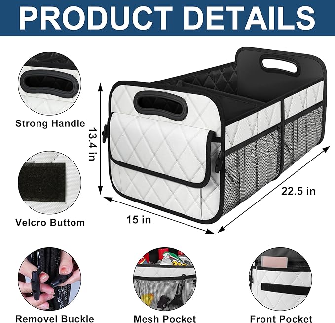 Deosk Car Trunk Organizer for SUV, Car Organizers and Storage - Image 3