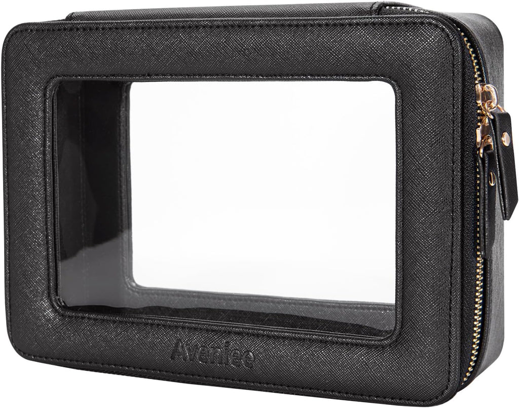 Aveniee Clear Makeup Bag Organizer, Portable Travel Toiletry Cosmetic