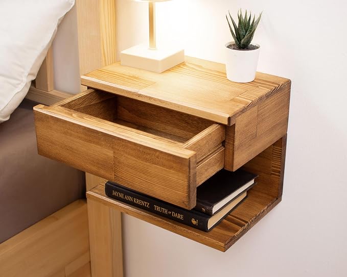 Floating Nightstand Side Accent or End Table - Image 4