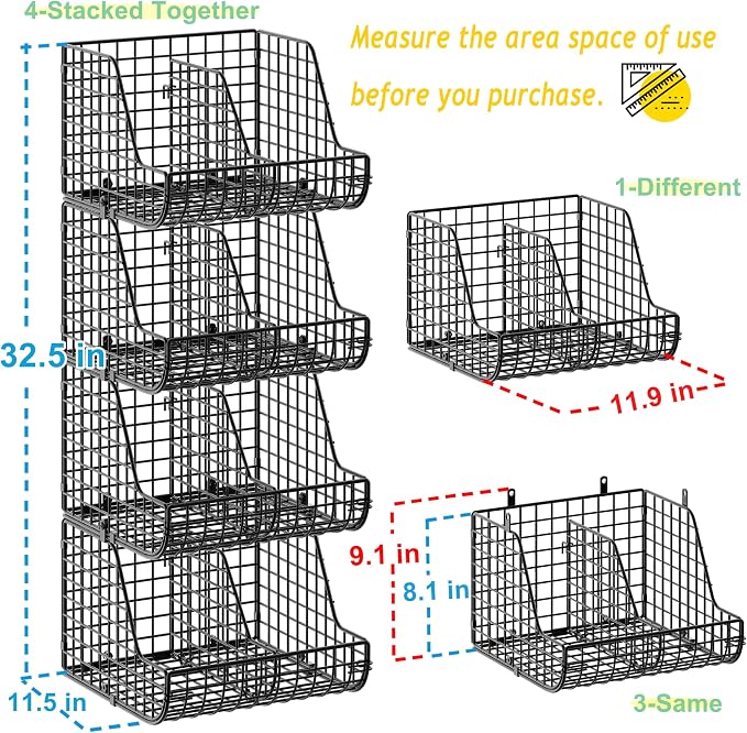 Stackable Soda Can Organizer Stores Up to 72 Cans, 4-Tier Kitchen Can Holders - Image 7