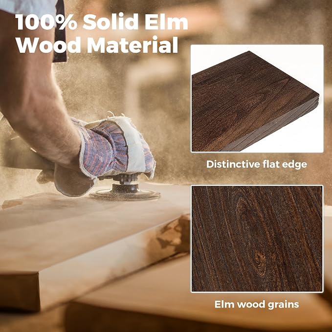RICHFOCUS Elm Floating Shelves for Wall - Image 4