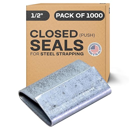 IDL Packaging Closed Seals for 1/2" Strap Width Steel Strapping by IDLPackaging