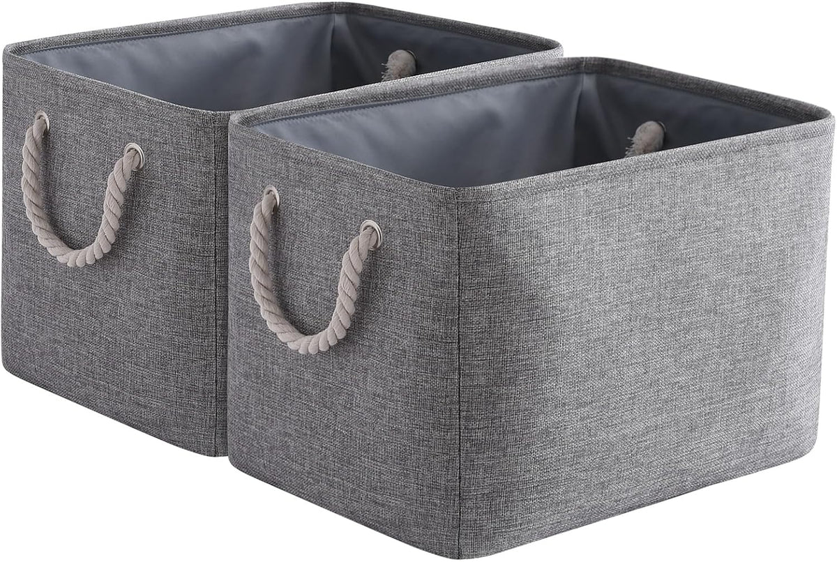 TcaFmac Organization and Storage Basket for Organizing - Large 2 Pack