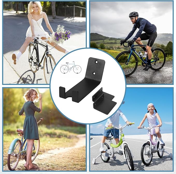 3 Pack Bike Wall Mount Bike Pedal Hanger Wall Mount Bike Hangers Heavy Duty - Image 7