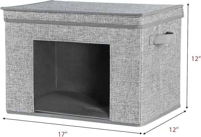 Univivi Fabric Foldable Storage Boxes Large Storage Bins - Image 2