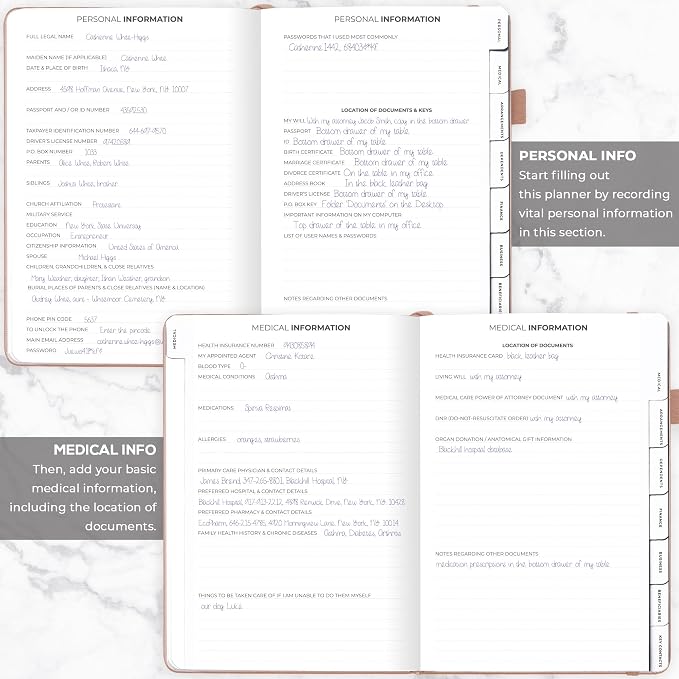 Clever Fox End of Life Planner – Final Arrangements Organizer - Image 3