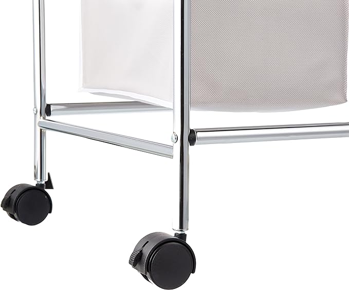 Amazon Basics 3-Bag Rectangular Laundry Bag Hamper Sorter Basket - Image 5