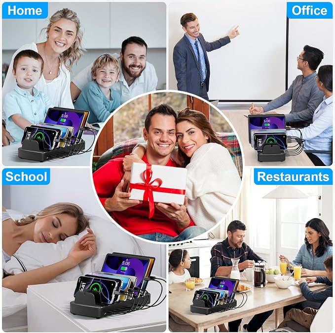 510W Fast Charging Station for Multiple Devices, 10 Port USB C Charger Station - Image 7