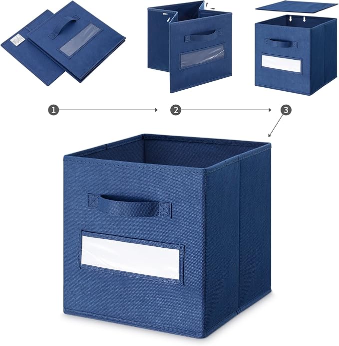 artsdi 11 Inch Storage Cube, Storage bin Foldable Fabric Cube Storage Bins - Image 4