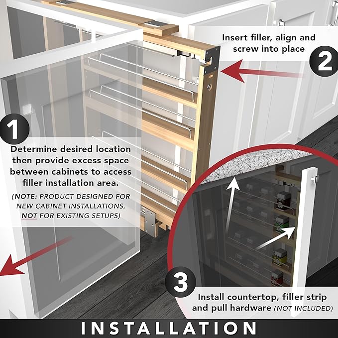 Rev-A-Shelf 3"W x 30"H Pullout Shelf Organizer - Image 6