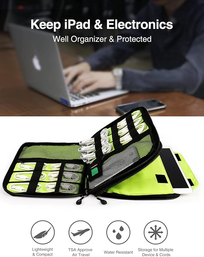 Luxtude Electronic Organizer Travel Case Large, Cord Organizer Travel, Large - Image 2