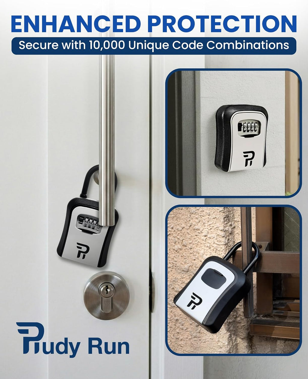 Key Lock Box for Outside – Large Outdoor Lockbox for Keys with Code
