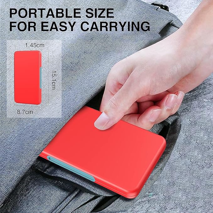 HEIYING SD Card Holder for SD/TF Cards, Portable Memory Card Storage Case - Image 6