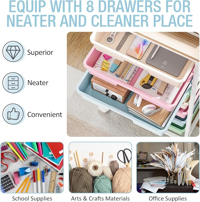 Rolling Storage Cart, Rainbow Cart - Image 4