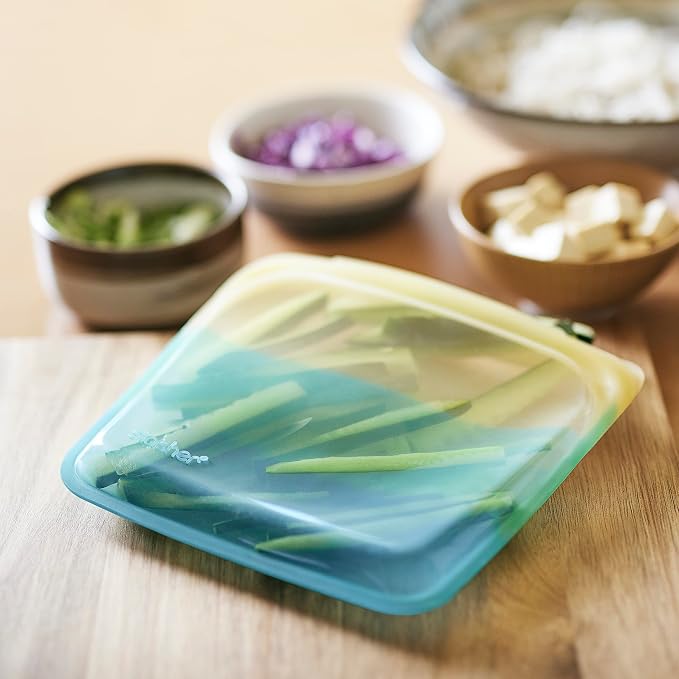 Stasher Premium Silicone Reusable Food Storage Bags, Endangered Seas, Lunch Bag - Image 9