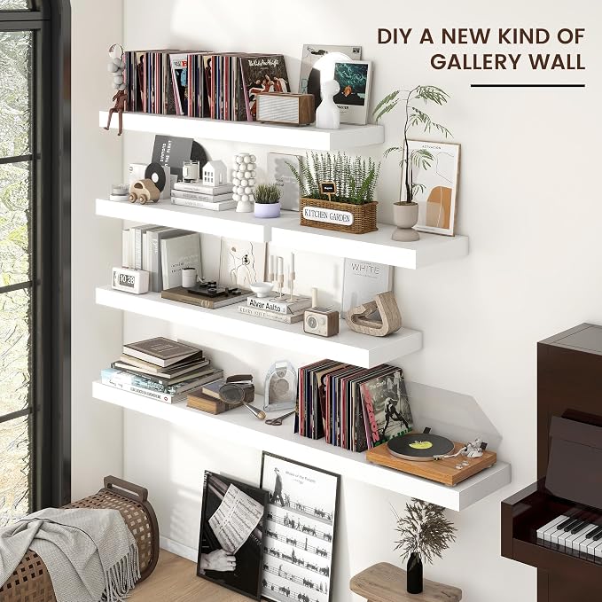Floating Shelves for Wall, Engineered Wood Wall Shelves - Image 3