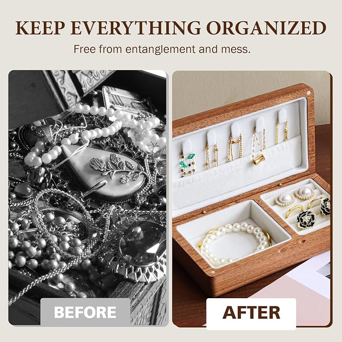 LadyRosian Wooden Small Jewelry Box - Image 5