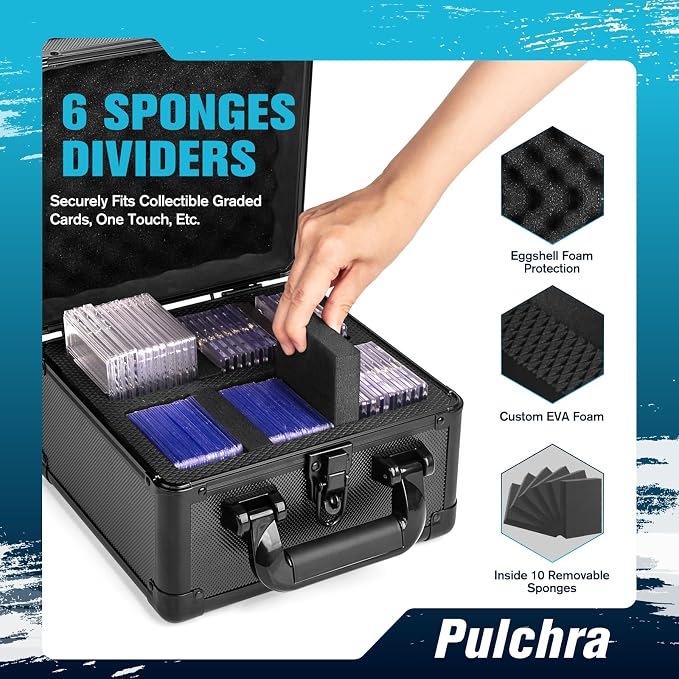 Pulchra Graded Card Storage Box, Top Loaders Case, Sports Trading Box, Slab PSA - Image 6