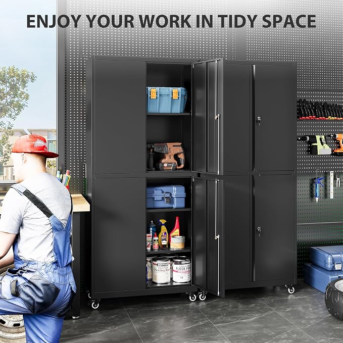 SISESOL Metal Storage Cabinet - Image 2