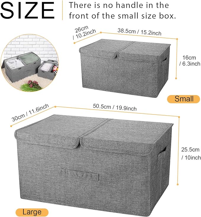 2 Pack Large Storage Boxes - Image 7